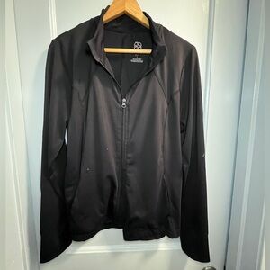 Daisy Fuentes FIT Zip-Up Active Jacket | Black | L | Well Used